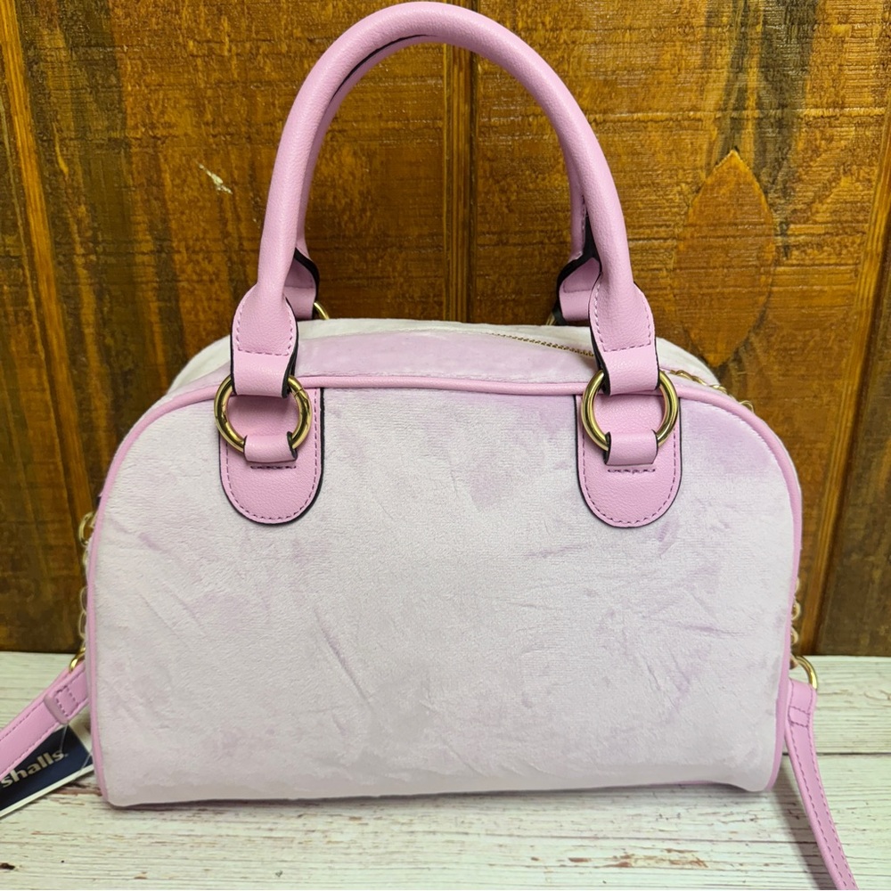 Juicy Couture Heritage Bowlers Velour Satchel Bag - Fondant Pink - Picture 2 of 5